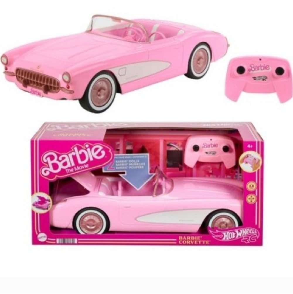 Barbie Pink Convertible RC Car